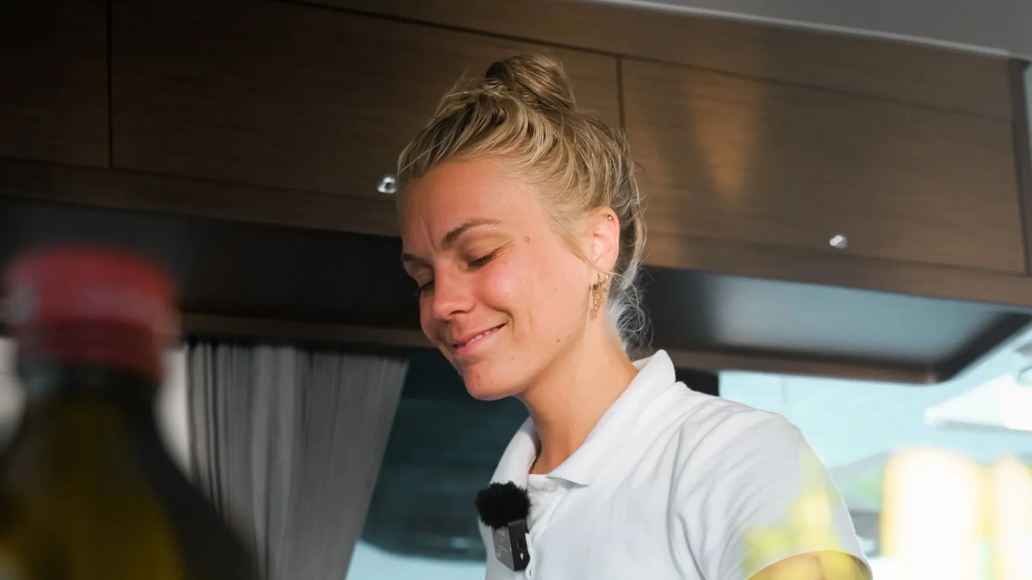 From Sea to Table – How a Galley Taught Me What Really Matters fig 3 vallery+cooking+in+the+galley+during+sailing2wellness+trip,+sardinia